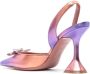 Amina Muaddi Rosie 95mm iridescent-effect pumps Purple - Thumbnail 3