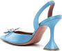 Amina Muaddi Rosie 95mm slingback sandals Blue - Thumbnail 3