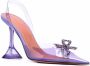 Amina Muaddi Rosie clear pointed toe pumps Purple - Thumbnail 2