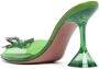 Amina Muaddi Rosie crystal-embellished 100mm sandals Green - Thumbnail 3