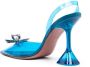 Amina Muaddi Rosie crystal-embellished 105mm pumps Blue - Thumbnail 3