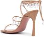 Amina Muaddi Tina 115mm crystal-embellished sandals Brown - Thumbnail 3