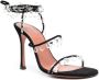 Amina Muaddi Tina 105mm lace-up sandals Black - Thumbnail 2