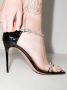 Amina Muaddi Ursina 100mm crystal-embellished sandals Black - Thumbnail 3