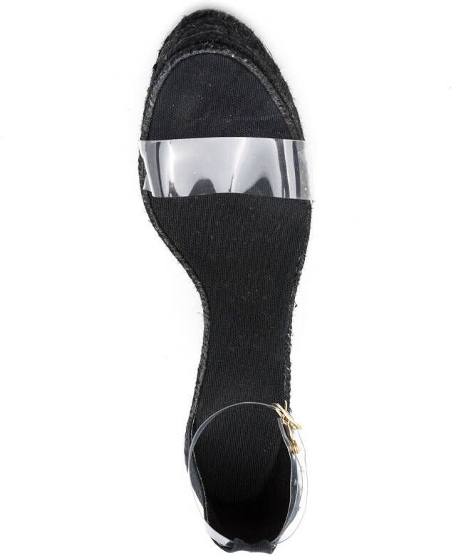 Amir Slama espadrille 130mm wedge-heel sandals Black
