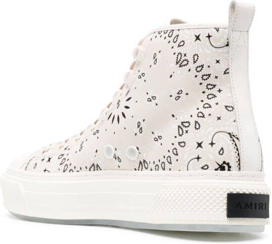 AMIRI Bandana M.A. Court high-top sneakers Neutrals