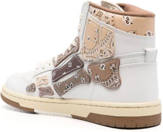 AMIRI bandana panelled sneakers White