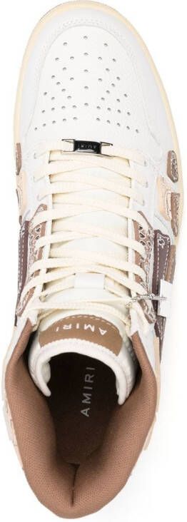 AMIRI bandana panelled sneakers White