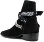 AMIRI buckle-detail 40mm suede boots Black - Thumbnail 3