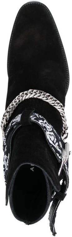 AMIRI buckle-detail 40mm suede boots Black