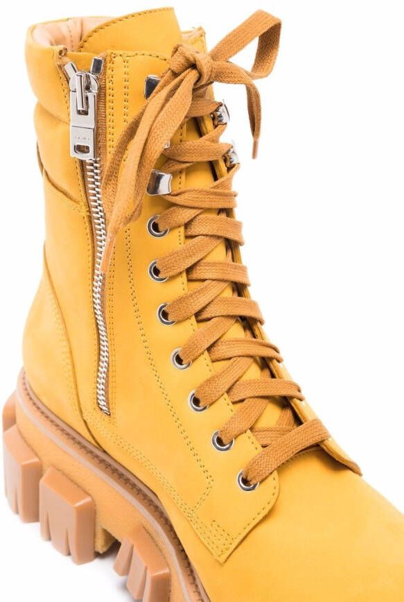 AMIRI Crepe lug sole combat boots Yellow