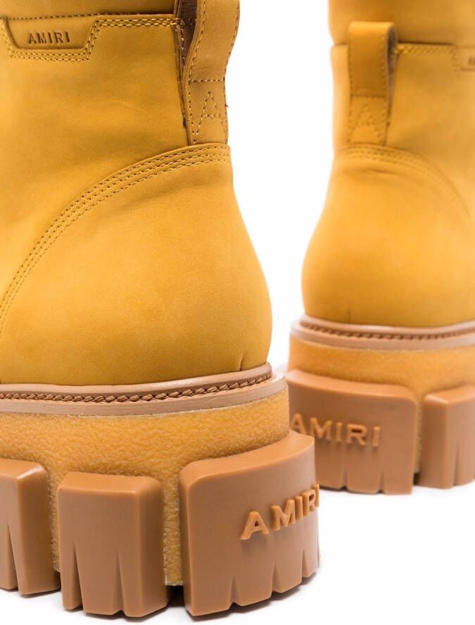 AMIRI Crepe lug sole combat boots Yellow
