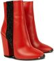 AMIRI glitter-stripe leather boots Red - Thumbnail 3