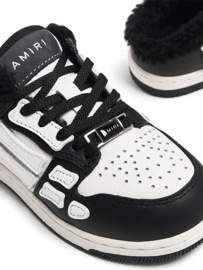 AMIRI KIDS Skel leather sneakers Black