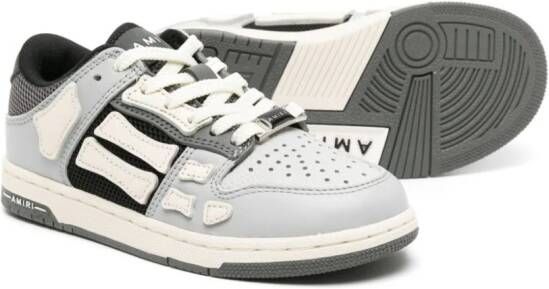 AMIRI KIDS Skel leather sneakers Grey