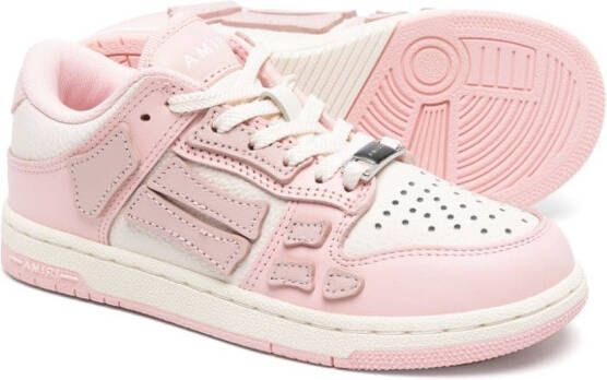 AMIRI KIDS Skel leather sneakers Pink