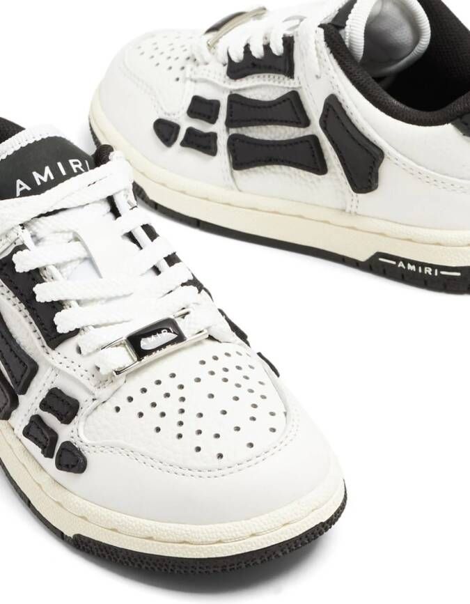 AMIRI logo-appliqué leather sneakers White
