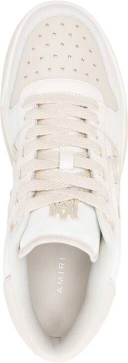 AMIRI logo-embossed leather sneakers White