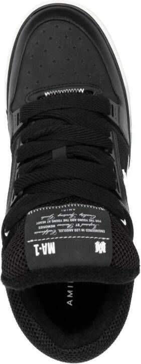 AMIRI logo-patch lace-up sneakers Black