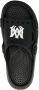 AMIRI logo-patch round-toe slides Black - Thumbnail 4