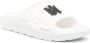 AMIRI logo-patch round-toe slides White - Thumbnail 2