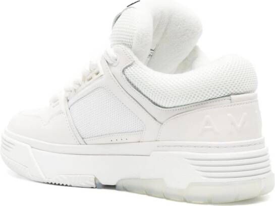 AMIRI MA-1 leather-trim mesh sneakers White
