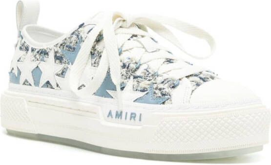 AMIRI Platform Stars Court bouclé sneakers Blue