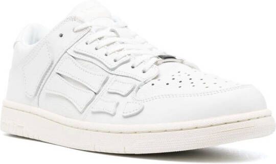 AMIRI Skel-top leather low-top sneakers White