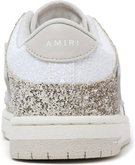 AMIRI Skeltop glittered sneakers White
