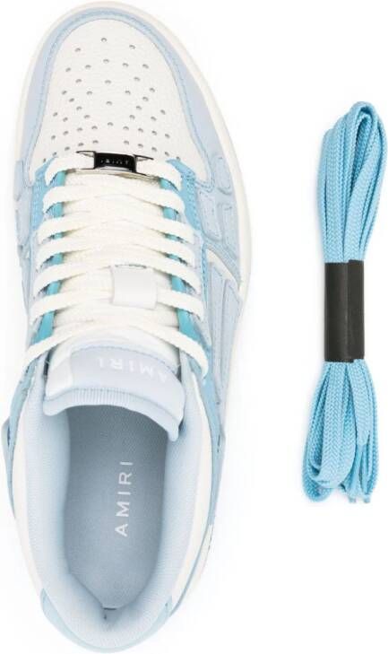 AMIRI Skeltop lace-up leather sneakers Blue