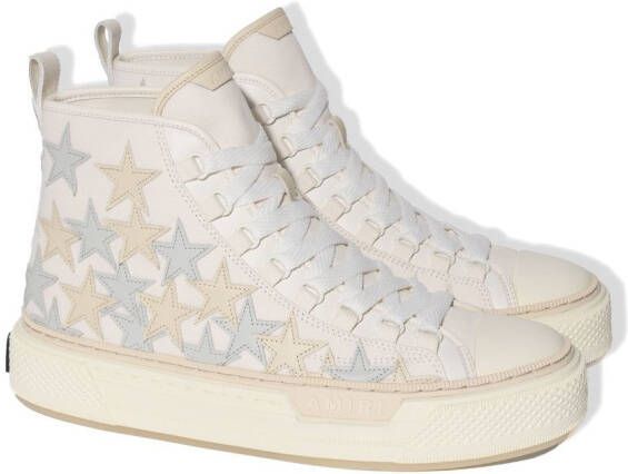 AMIRI star-patch high-top sneakers White