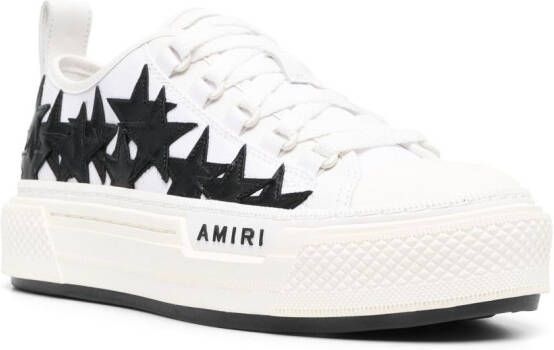 AMIRI star-patch leather sneakers White