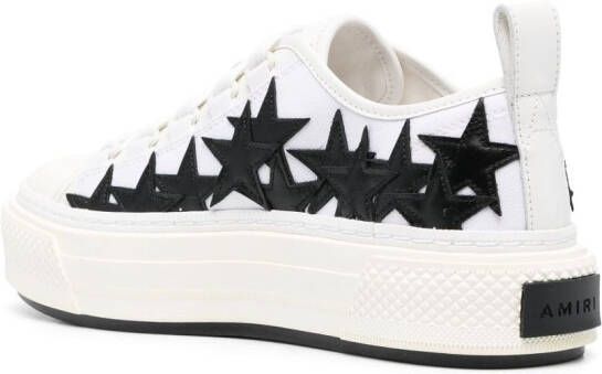 AMIRI star-patch leather sneakers White