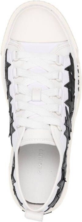 AMIRI star-patch leather sneakers White