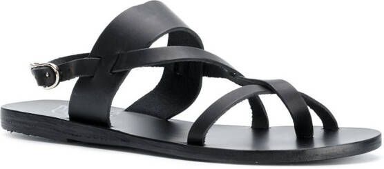 Ancient Greek Sandals Alethea flat sandals Black