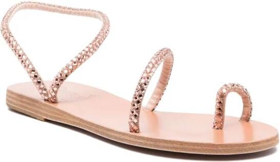Ancient Greek Sandals Apli Eleftheria leather sandals Pink