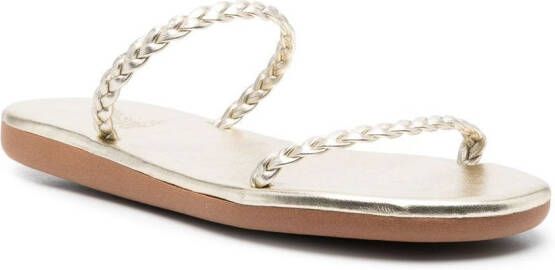 Ancient Greek Sandals Aprilia braided-strap sandals Gold