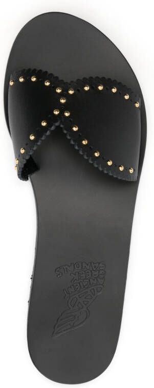 Ancient Greek Sandals Archaic open-toe sandals Black