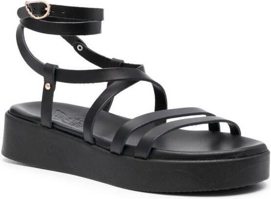 Ancient Greek Sandals Aristea strappy sandals Black