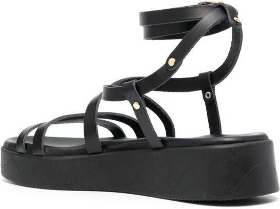Ancient Greek Sandals Aristea strappy sandals Black