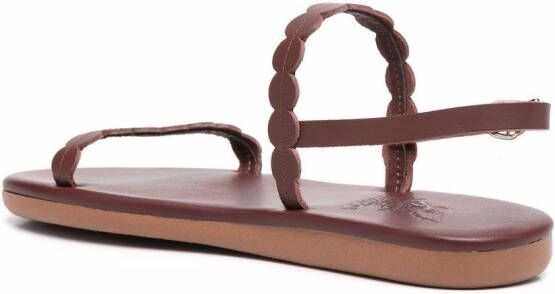 Ancient Greek Sandals Aroula leather sandals Brown