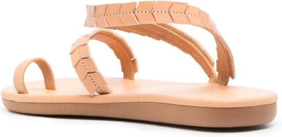Ancient Greek Sandals Aspida leather sandals Brown