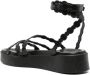 Ancient Greek Sandals Aspis flatform leather sandals Black - Thumbnail 3