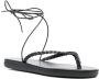 Ancient Greek Sandals braided open-toe sandals Black - Thumbnail 2