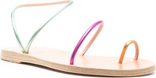 Ancient Greek Sandals Chora metallic-finish sandals Pink