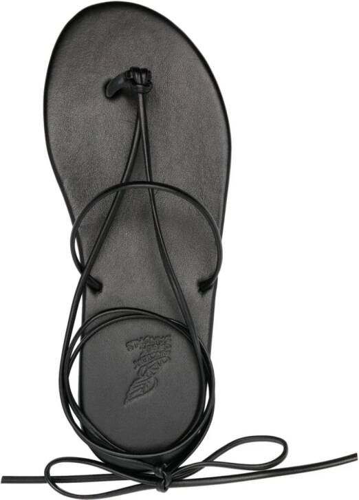 Ancient Greek Sandals Chordi leather sandals Black
