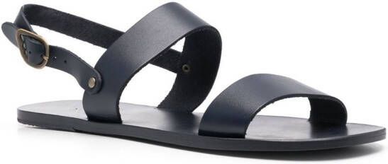 Ancient Greek Sandals Cleon leather slingback sandals Blue
