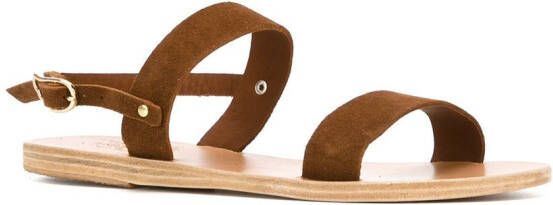 Ancient Greek Sandals Clio flat sandals Brown