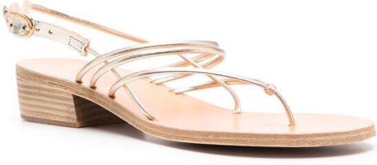 Ancient Greek Sandals Cycladic 35mm heeled sandal Gold