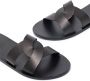 Ancient Greek Sandals Desmos crossover leather sandals Black - Thumbnail 2